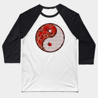 Waffle Ying Yang Baseball T-Shirt